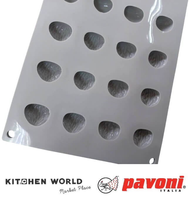พิมพ์อบซิลิโคนรูปเกาลัด PAVONI BW2302-011 จำนวน 24 ชิ้น สีเทา
